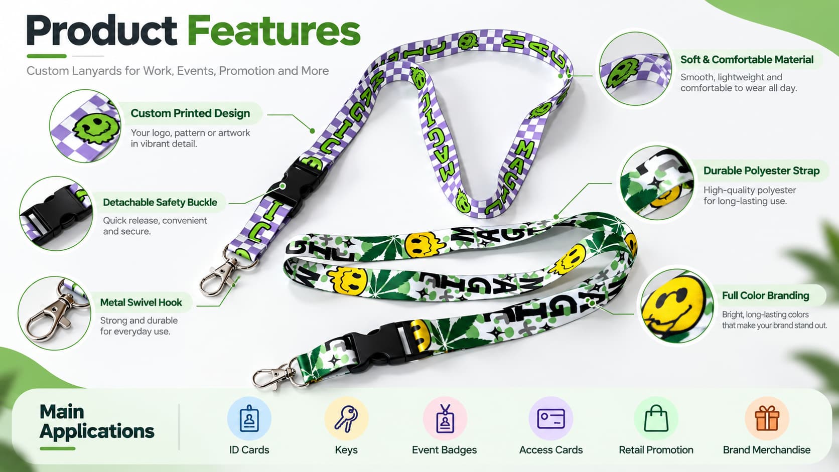 custom logo lanyard